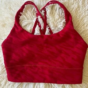 Lululemon Energy Bra Long Line Lunar Year collection 2022 Red Size 4